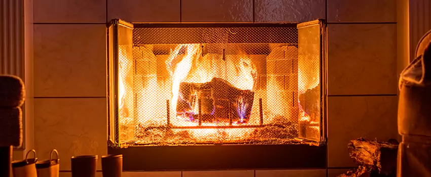 Mendota Hearth Landscape Fireplace Installation in La Vista, Nebraska